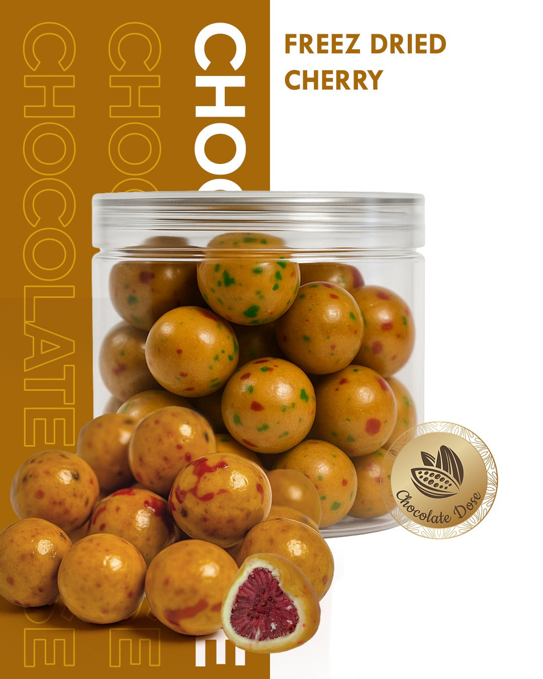Freeze Dried Cranberry - 35g Jar | Tangy Crispy Snack