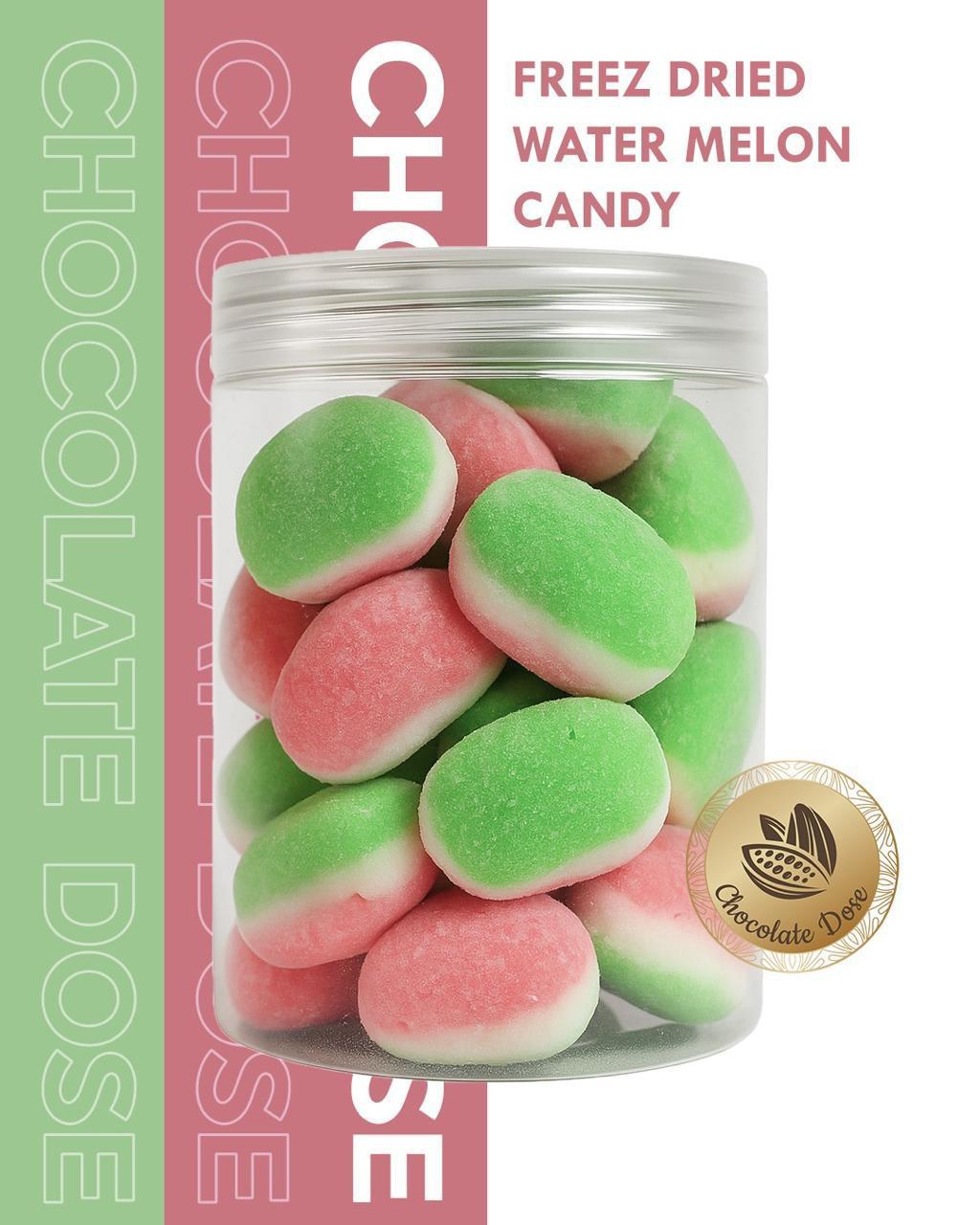 Freeze Dried Watermelon Candy - 140g Jar | Crunchy Watermelon Treat