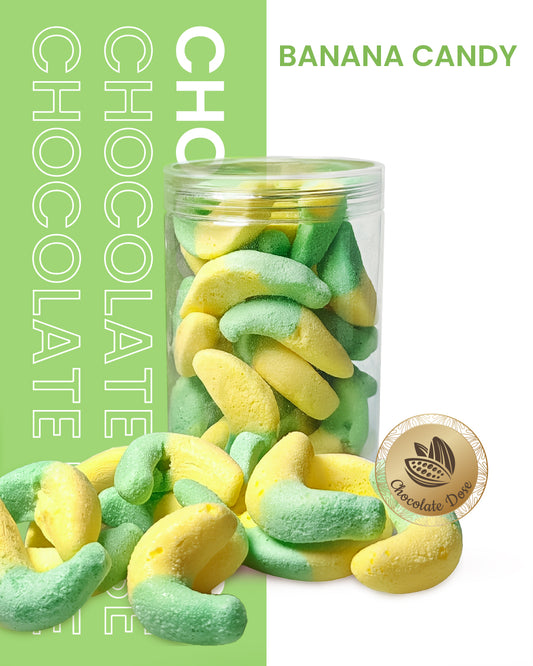 حلوى الموز المجففة بالتبريد | Freeze Dried Banana Candy | Crunchy Freeze Dried Banana Sweet Treat