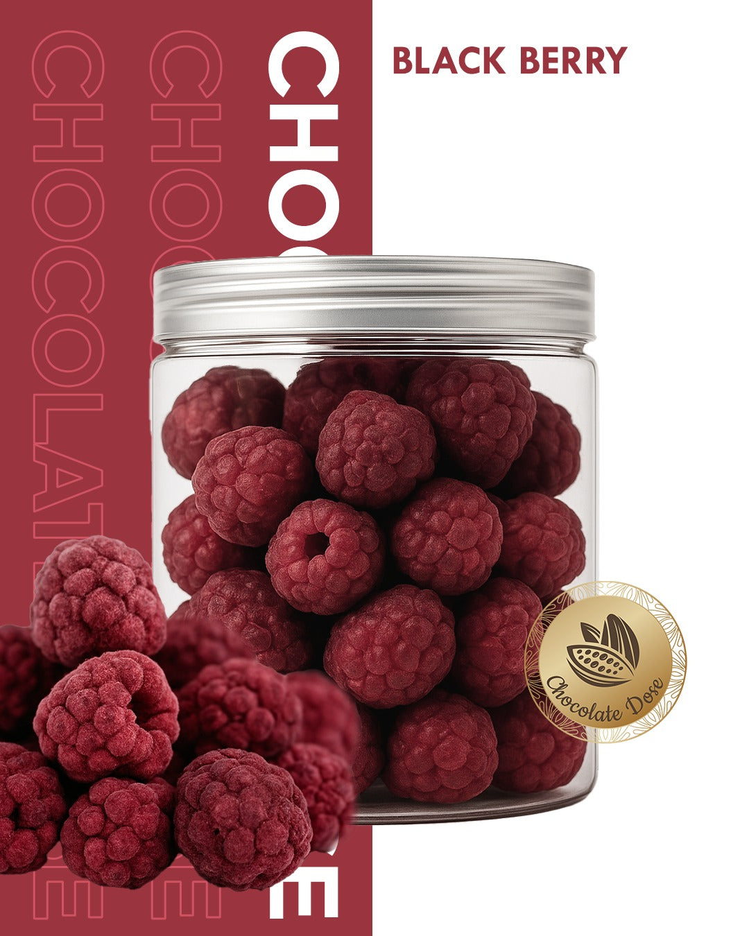 Freeze Dried Blackberry - 30g Jar | Rich Berry Crunch