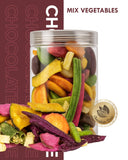 Freeze Dried Mix Vegetables - 150g Jar | Light Crunchy Veggie Snack