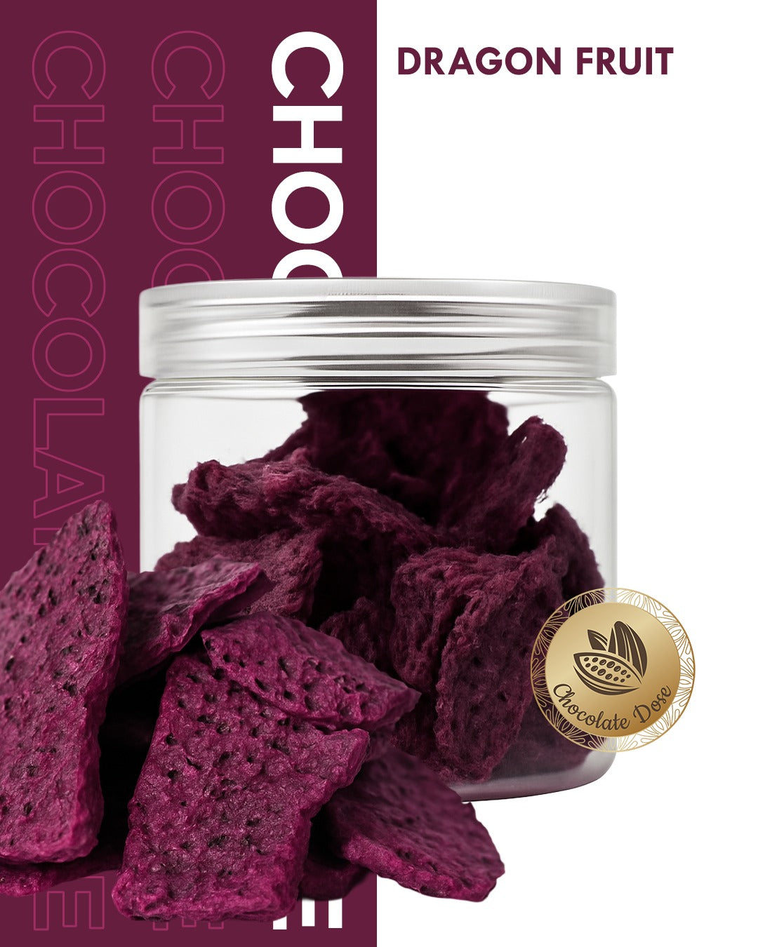 Freeze Dried Dragon Fruit - Jar