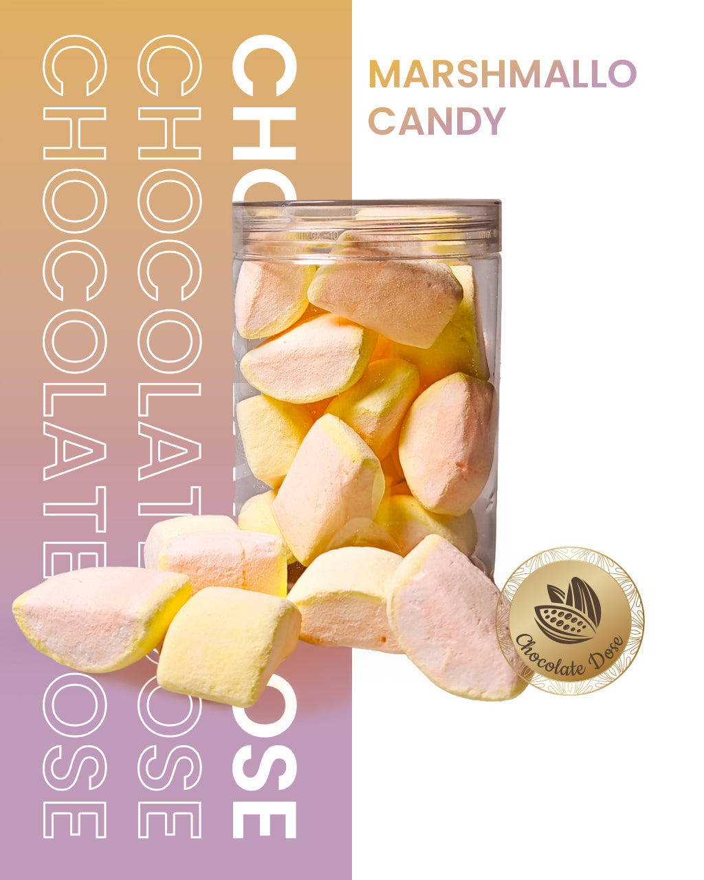 حلوى مارشميلو مجففة بالتبريد | Freeze Dried Marshmallow Candy | Crunchy Freeze Dried Marshmallow Sweet Treat